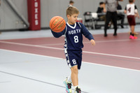 8U Baseball Boys Playing B-Ball